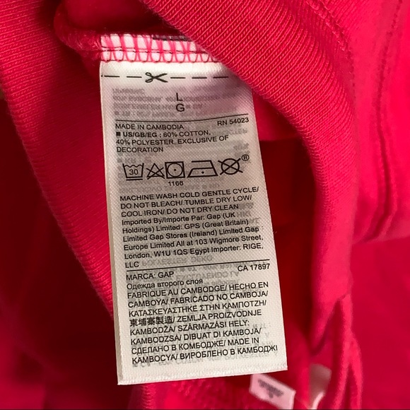 NWT Gap Logo Fleece Pants NWT Size Large Reg / Gap Pink Pants / Pink Soft Pants. - Picture 12 of 14